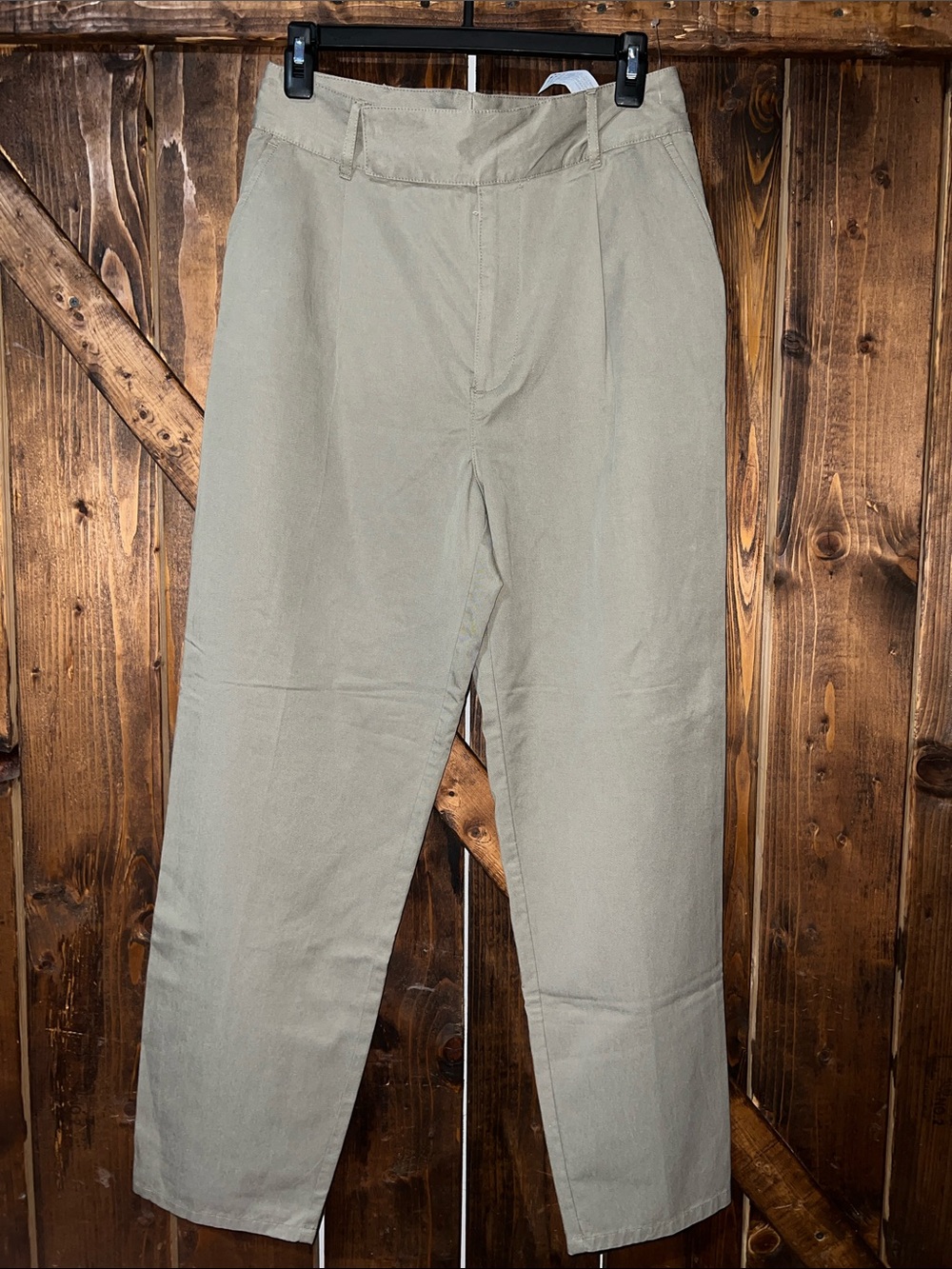 Zara Men's Relaxed Straight Tan Pants